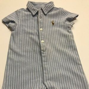 Ralph Lauren Striped Infant Onesie Romper
